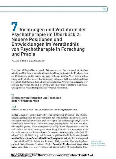 Lehrbuch Psychotherapie