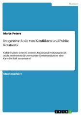 Integrative Rolle von Konflikten und Public Relations