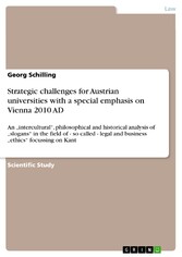 Strategic challenges for Austrian universities with a special emphasis on Vienna 2010 AD