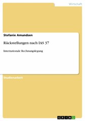 Rückstellungen nach IAS 37