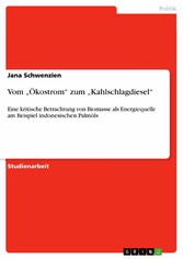 Vom 'Ökostrom' zum 'Kahlschlagdiesel'