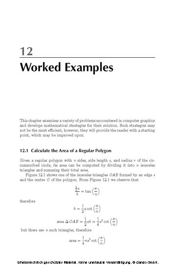 Mathematics for Computer Graphics