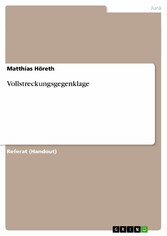 Vollstreckungsgegenklage