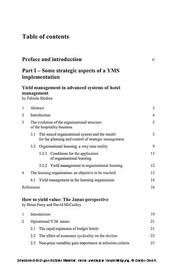 The Spread of Yield Management Practices