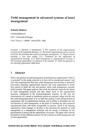 The Spread of Yield Management Practices