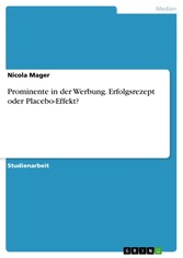 Prominente in der Werbung. Erfolgsrezept oder Placebo-Effekt?