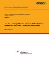 Just like a Marriage? Success Factors in the Relationship between the Non-Family CEO and the Owner Family