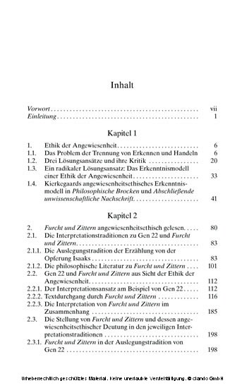 Kierkegaards 'Furcht und Zittern' als Bild seines ethischen Erkenntnisbegriffs