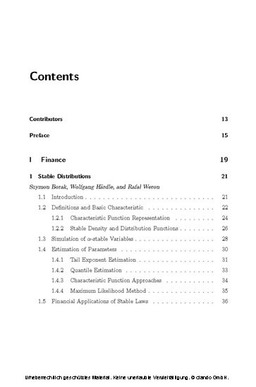 Statistical Tools for Finance and Insurance