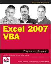 Excel 2007 VBA Programmer's Reference,