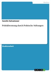 Politikberatung durch Politische Stiftungen