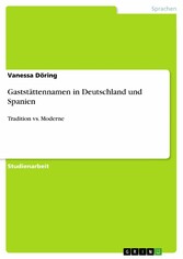 Gaststättennamen in Deutschland und Spanien