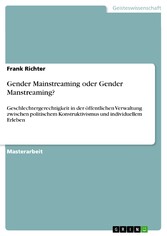 Gender Mainstreaming oder Gender Manstreaming?