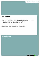 Ultras. Delinquente Jugendsubkultur oder kriminalisierte Leidenschaft?