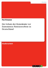 Der Schutz der Demokratie vor Extremisten: Parteienverbote in Deutschland