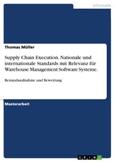 Supply Chain Execution. Nationale und internationale Standards mit Relevanz für Warehouse Management Software Systeme.